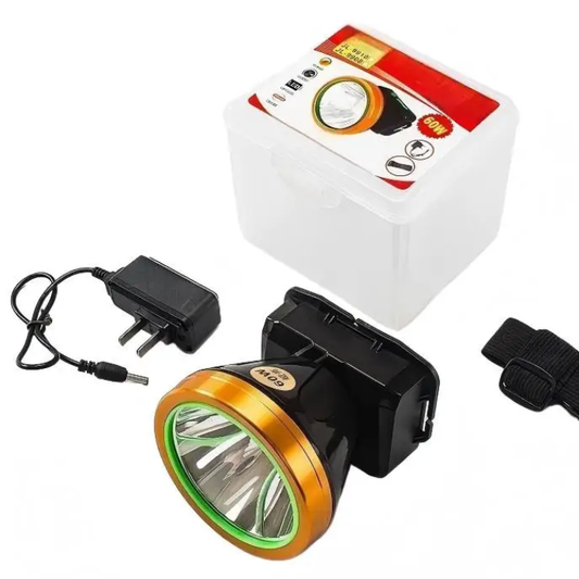 Rechargeable LED headlamp with a long-lasting lithium battery