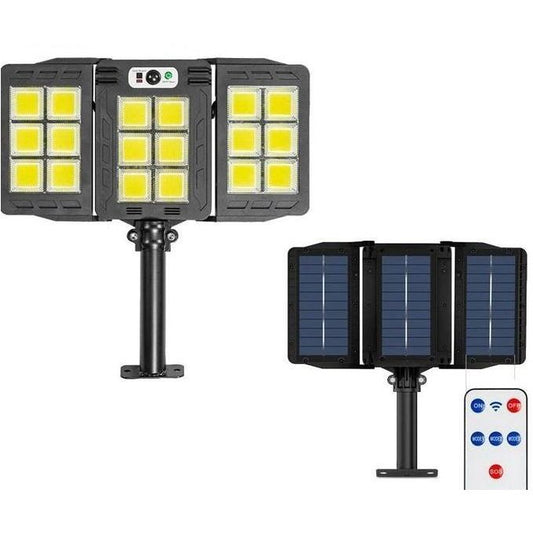 Solar LED Security Flood Light with Remote Control